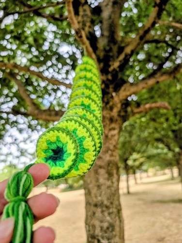 Homemade crochet wind spinner - crochet,