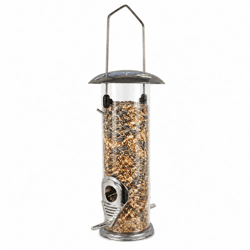 Hanging wild bird feeder - wild, metal