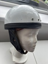 Vintage Slazenger motorcycle helmet -  open face - 1950s (127)