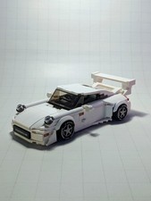 Lego (custom) speed champion car of Porsche RWB White
