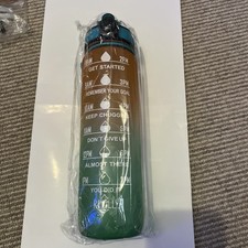 Sports 1 Litre Drink Bottle Motivational For Water Gym