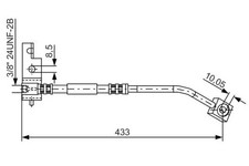 Flexible brake hose 1 987 476