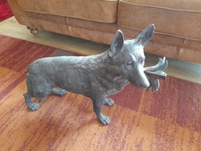 A Resin Statue Of a  Alsation/German Shepherd Dog