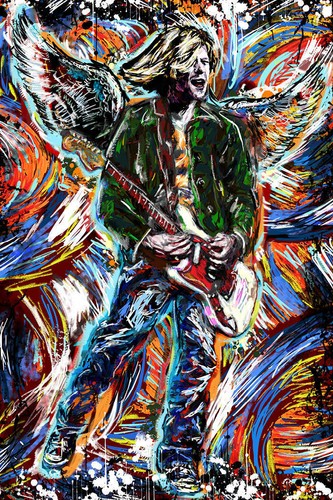 Kurt cobain art - art,, canvas