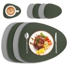 Set of 4 PU Leather Placemats