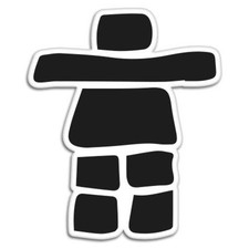 Inukshuk Vinyl Sticker -