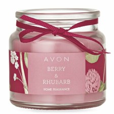 AVON Berry & Rhubarb Candle Home Fragrance Sealed 80g discontinued
