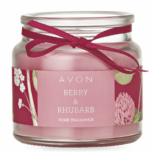 Avon berry rhubarb candle - avon, &