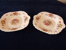 2 AYNSLEY CAKE PLATES IN A