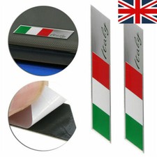 Italy Italian Flag Logo Sticker Emblem Metal Badge Decal Car Styling Accessories