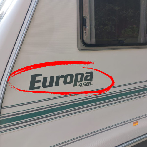Caravan sticker europa 50cm - caravan,