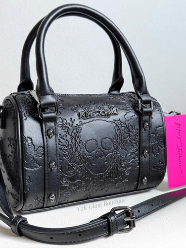 Betsey johnson embossed skull - embossed,