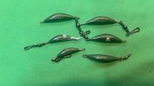 6 Fishing Lead Weights (green)  Fly Sea, course lure Fishing.