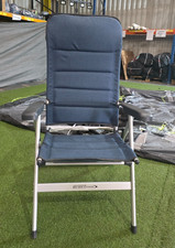 San Remo Highback Chair 600D Teal Blue Twill. Outdoor Revolution. USED