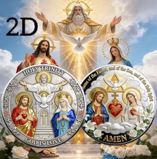 Holy trinity religious coin - holy,