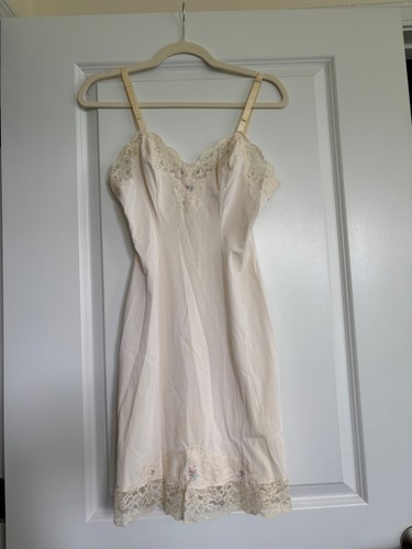Vintage silk slip dress small - silk,
