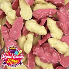 Pink & White Mice Pick N Mix Retro Chocolate Candy Sweet Christmas Halloween