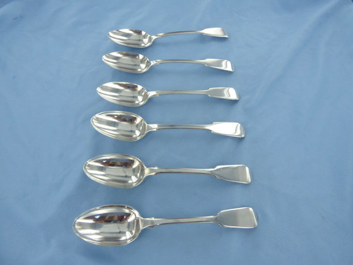Antique set six - of, sterling