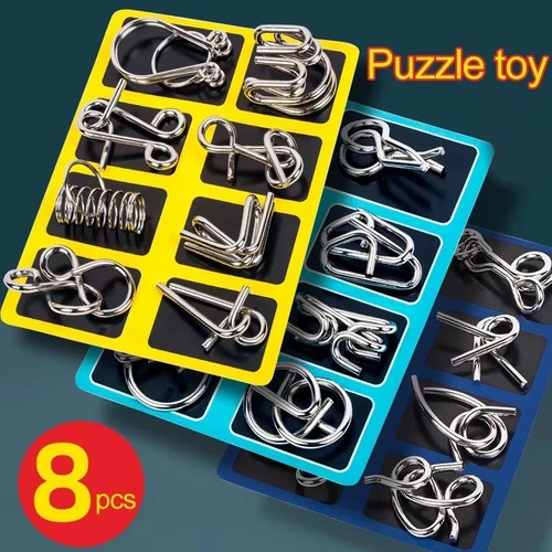 8pcs metal wire - metal, puzzle