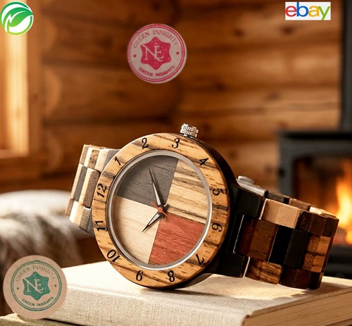 Wooden luminous dial - dial, quartz