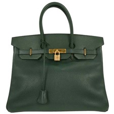 Hermes Vert Fonce Ardennes Birkin 35 Handbag ◯Y 28 116208