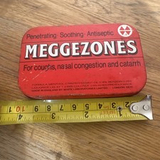 Vintage Meggezones tin old