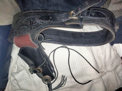 Vintage cowboy gun holster rig - cowboy,