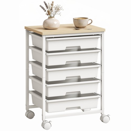 Homcom tier storage trolley - 6-tier,