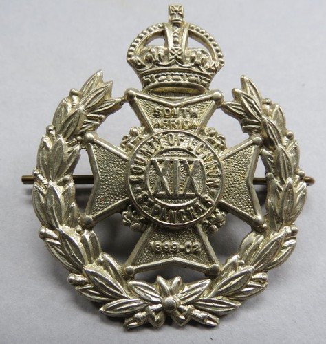 Military brass cap badge 19th - brass,