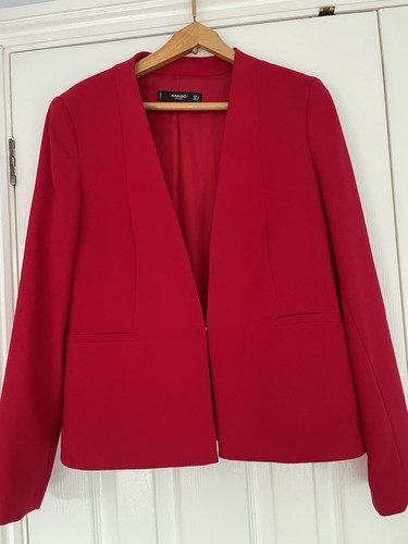 Woman red mango - mango, tailored
