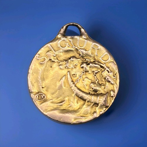 Art nouveau fix medal - art, pendant