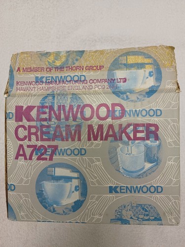 Kenwood cream maker - kenwood, a727