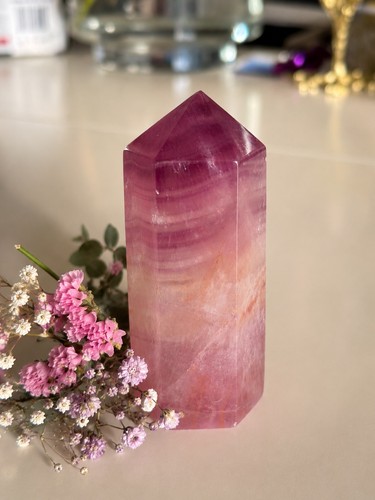 Pink lilac purple fluorite - lilac,