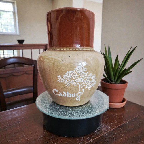 Antique 1930s glazed brown