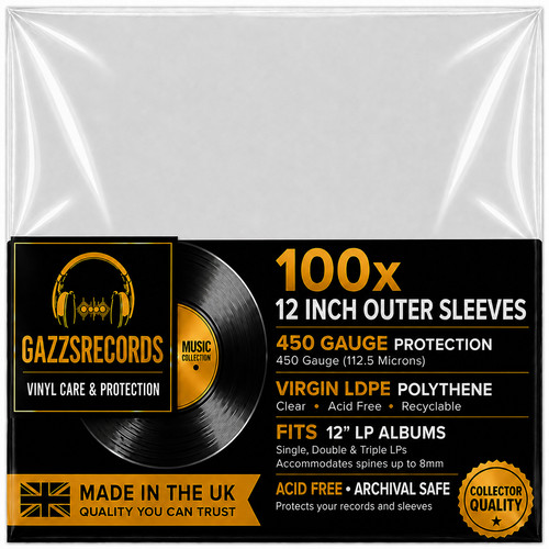 100 clear plastic - 12",