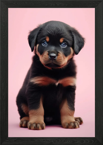 Rottweiler puppy portrait - puppy,