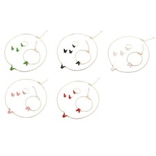 Enamel Butterfly Jewelry Set