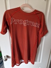 Progress Classico Burnt Orange Rashguard UK Size Large BJJ