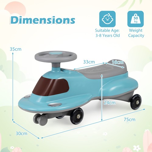 Kids ride wiggle car pedals - kids,