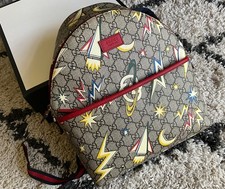 Gucci GG Supreme Canvas Space Print Backpack Bag