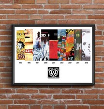 Radiohead - Discography - Multi Album Art Poster Print - Great Christmas Gift