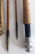 Custom Made 3 piece Split Cane fly rod-5/6 Weight-9”-3’-Sea Trout?-VG++