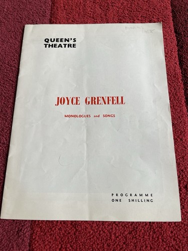 Queens theatre programme joyce - queens,