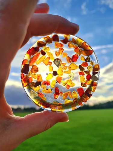 Amber coaster baltic - amber,