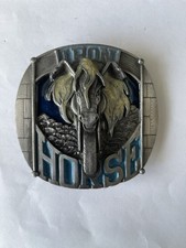 Biker Belt Buckle Motorcycle Iron Horse Design Bike Authentic Dragon Designs