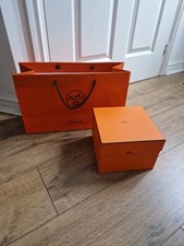 Hermes Empty Storage Box 19.5cmx19.5cmx14cm plus Shopping Gift Bag