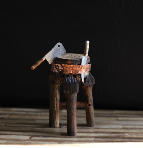 Dolls house miniature - house, butcher