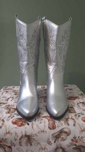 Ladies silver mid - silver,