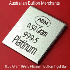 0.50 Grams 999.5 Fine Solid