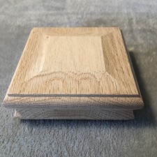 Classic Red Oak Newel Post Cap